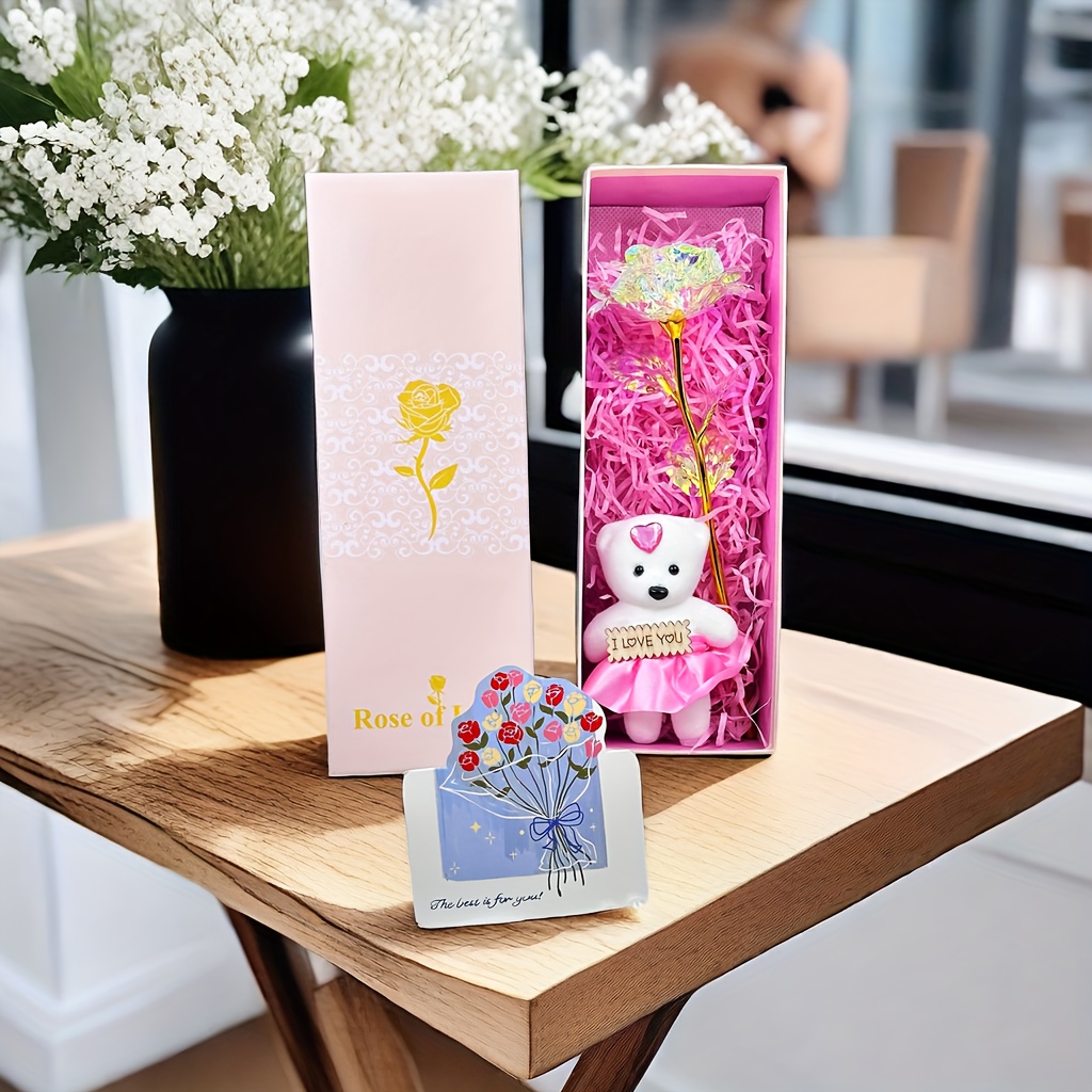 Boîte Cadeau Rose Éternelle pour Elle - Parfaite pour des Mères, la Saint-Valentin, Noël & Plus - Design d' Rose avec Fleurs Éternelles
Boîte Cadeau Rose Éternelle pour Elle - Parfaite pour des Mères, la Saint-Valentin, Noël & Plus - Design d' Rose avec Fleurs Éternelles
