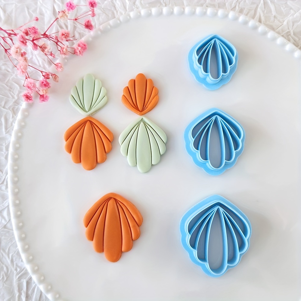 Shell Relief Embossed Clay Cutter Set, Plastic 3d Printed Soft Pottery Cutting Tools For Basic Earring Jewelry Making - 1 Piece Set
Shell Relief Embossed Clay Cutter Set, Plastic 3d Printed Soft Pottery Cutting Tools For Basic Earring Jewelry Making - 1 Piece Set