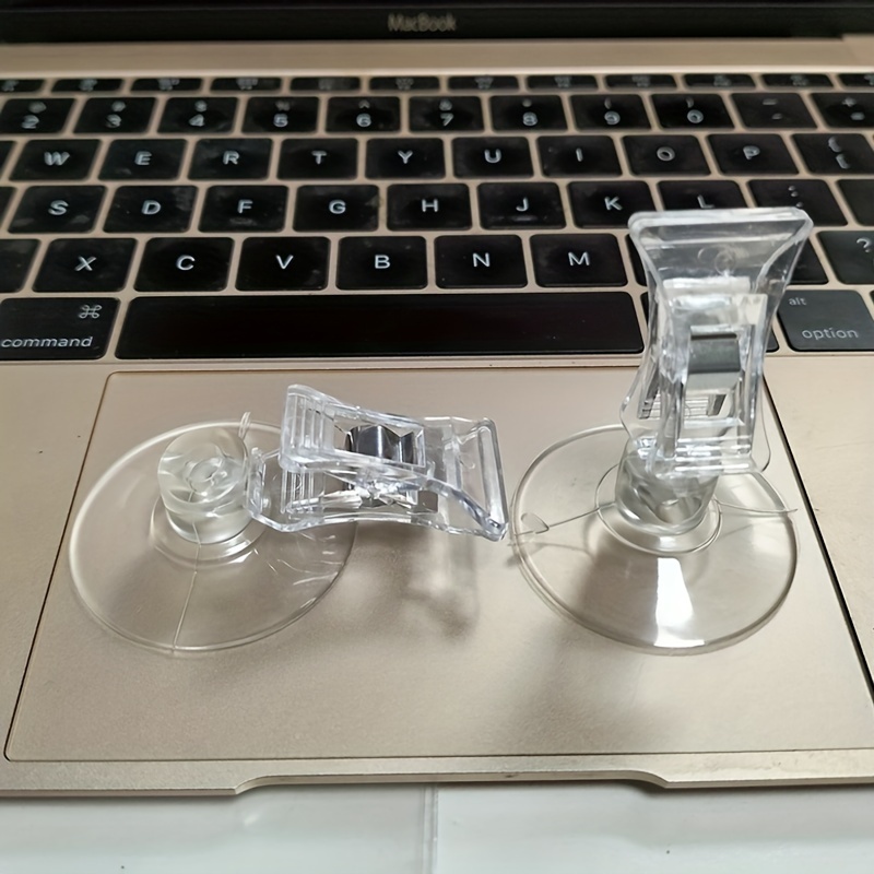 4pcs Transparent Adjustable Suction Cup Clips - Plastic, On Doors, Windows & Desks - Ideal For Home, Office, And Shopping Mall
4pcs Transparent Adjustable Suction Cup Clips - Plastic, On Doors, Windows & Desks - Ideal For Home, Office, And Shopping Mall