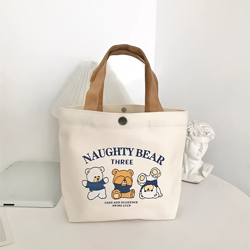 2024 New Design Cartoon Kawaii Animal Pattern Lunch Storage Handbag, Lightweight Versatile Daily Use Bento Bag For Women
2024 New Design Cartoon Kawaii Animal Pattern Lunch Storage Handbag, Lightweight Versatile Daily Use Bento Bag For Women