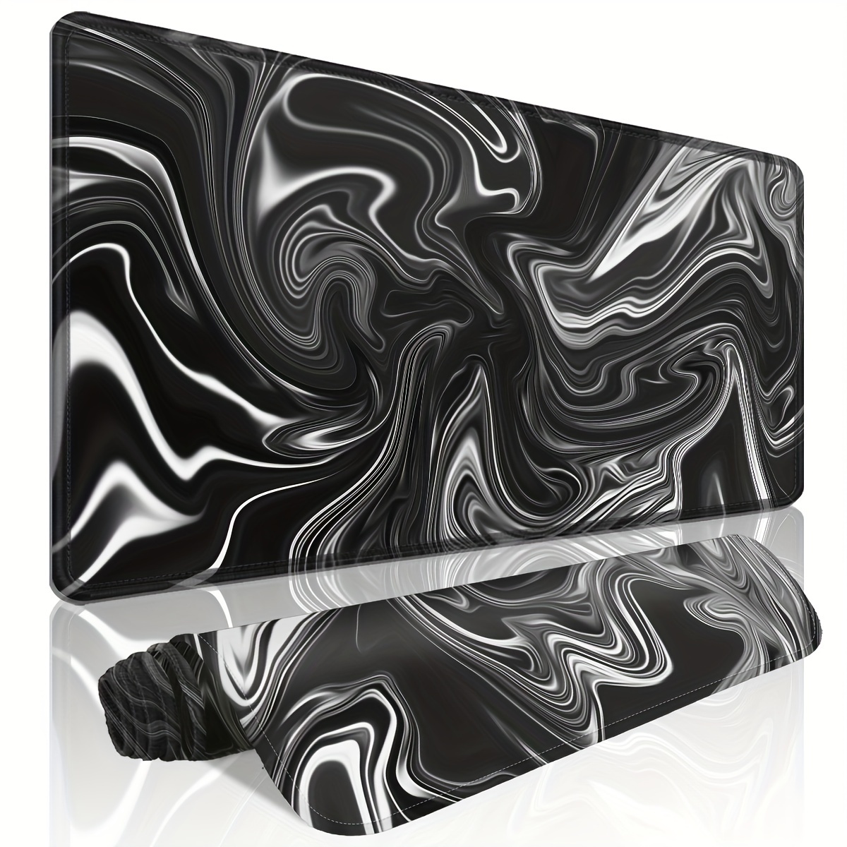 Stylish Black & White Pattern Mouse Pad - , Non-slip Rubber Base, Washable Polyester, Precision - Gaming, Office, And Study Desks - In Xl & Xxl Sizes
Stylish Black & White Pattern Mouse Pad - , Non-slip Rubber Base, Washable Polyester, Precision - Gaming, Office, And Study Desks - In Xl & Xxl Sizes