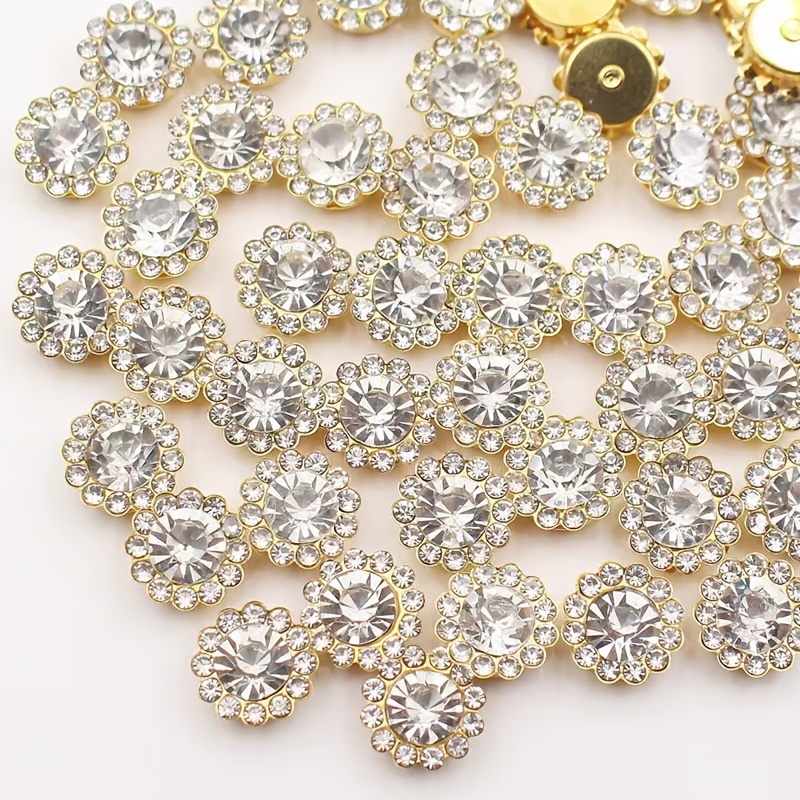 Room Decor 100pcs Buttons With Base, Round Crystal Embellishments For Crafts, Gifts, Wedding, Holiday Decorations, Diy Art Projects
Room Decor 100pcs Buttons With Base, Round Crystal Embellishments For Crafts, Gifts, Wedding, Holiday Decorations, Diy Art Projects