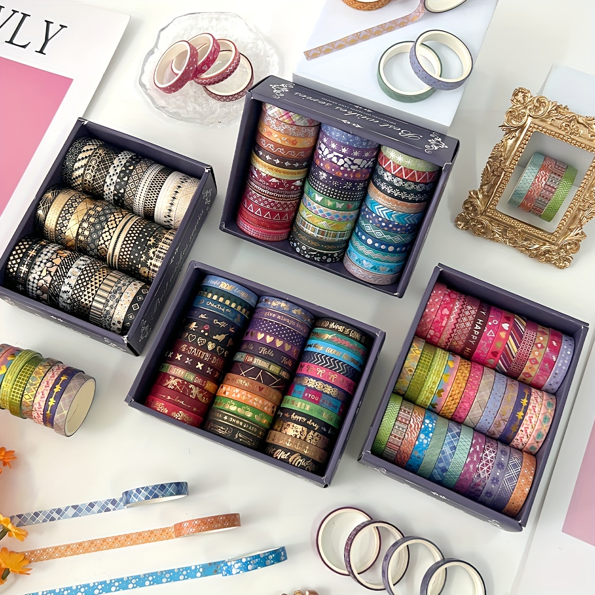 36 Rolls Washi Tape Set, Decorative Masking Tape For Scrapbooking, Planners, Diy Crafts And Gift Wrapping
36 Rolls Washi Tape Set, Decorative Masking Tape For Scrapbooking, Planners, Diy Crafts And Gift Wrapping