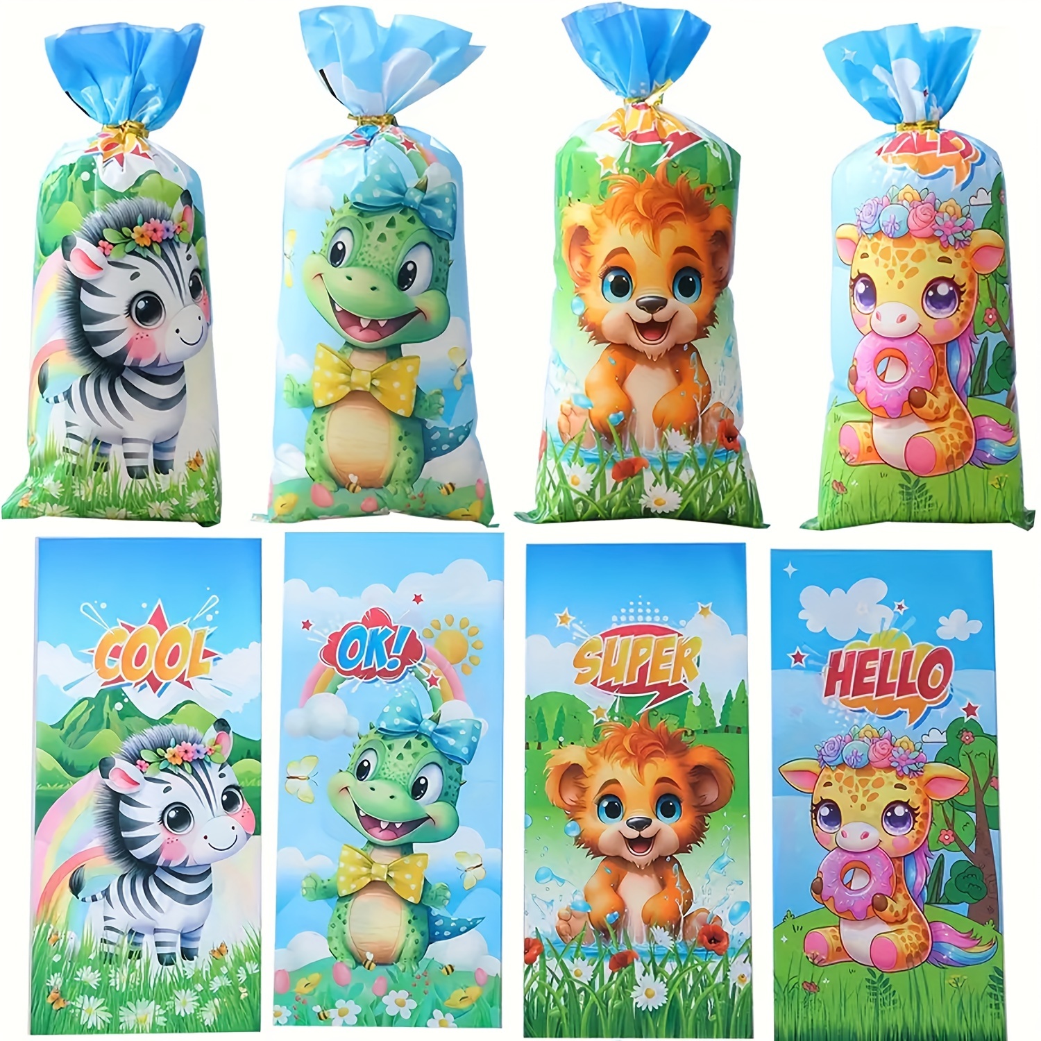 50pcs Assorted Cartoon Animal Candy Bags, Plastic Gift Pouches With Ribbon, Zebra Print, For Birthday Party & Gift Wrapping, Office Supplies, Home &
50pcs Assorted Cartoon Animal Candy Bags, Plastic Gift Pouches With Ribbon, Zebra Print, For Birthday Party & Gift Wrapping, Office Supplies, Home &