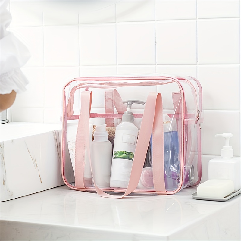 Simple Large Capacity Transparent Toiletry Bag Pvc Handbag Cosmetic Bag Waterproof Travel Storage Bag
Simple Large Capacity Transparent Toiletry Bag Pvc Handbag Cosmetic Bag Waterproof Travel Storage Bag