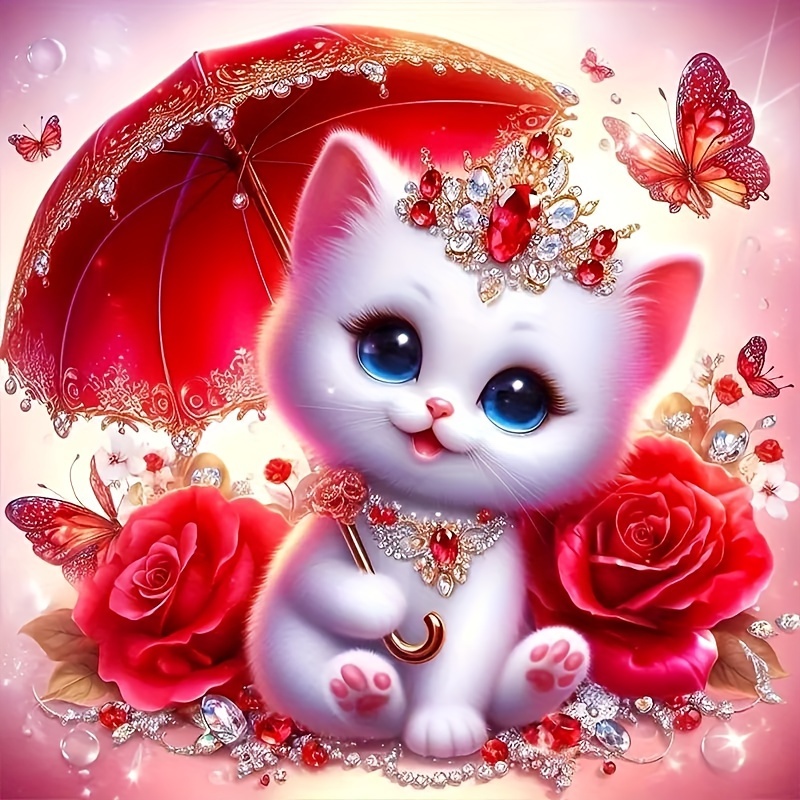 Red Cat Diamond Art Painting Kit 5d Diamond Art Set Painting With Diamond Gems, Arts And Crafts For Home Wall Decor
Red Cat Diamond Art Painting Kit 5d Diamond Art Set Painting With Diamond Gems, Arts And Crafts For Home Wall Decor