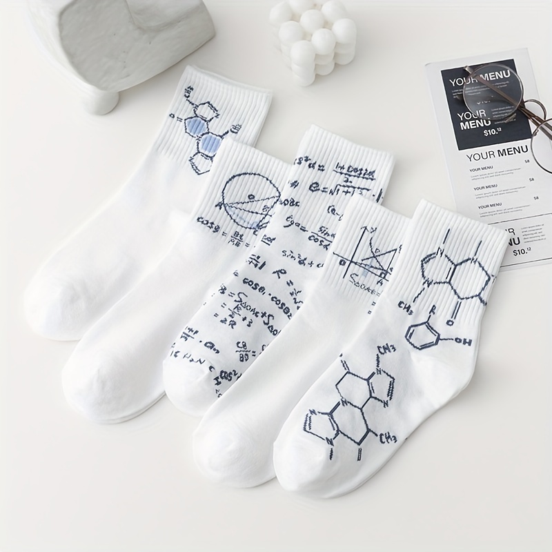 5/10/15 Pairs Geometric Pattern Socks, Novelty & Trendy Mid Tube Socks, Women's Stockings & Hosiery
5/10/15 Pairs Geometric Pattern Socks, Novelty & Trendy Mid Tube Socks, Women's Stockings & Hosiery