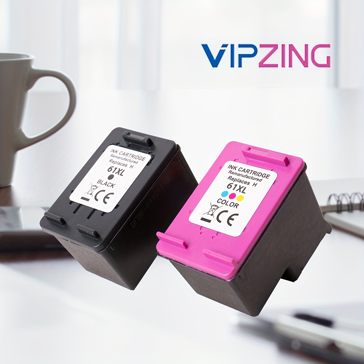 2pcs Vipzing Remanufactured Ink Cartridges, 61xl High- , Compatible With 4500, 4502, 5530, 2540, 3510, 4630 - Includes 1 Black & 1 Cartridge, High-quality Printer Ink Replacement
2pcs Vipzing Remanufactured Ink Cartridges, 61xl High- , Compatible With 4500, 4502, 5530, 2540, 3510, 4630 - Includes 1 Black & 1 Cartridge, High-quality Printer Ink Replacement