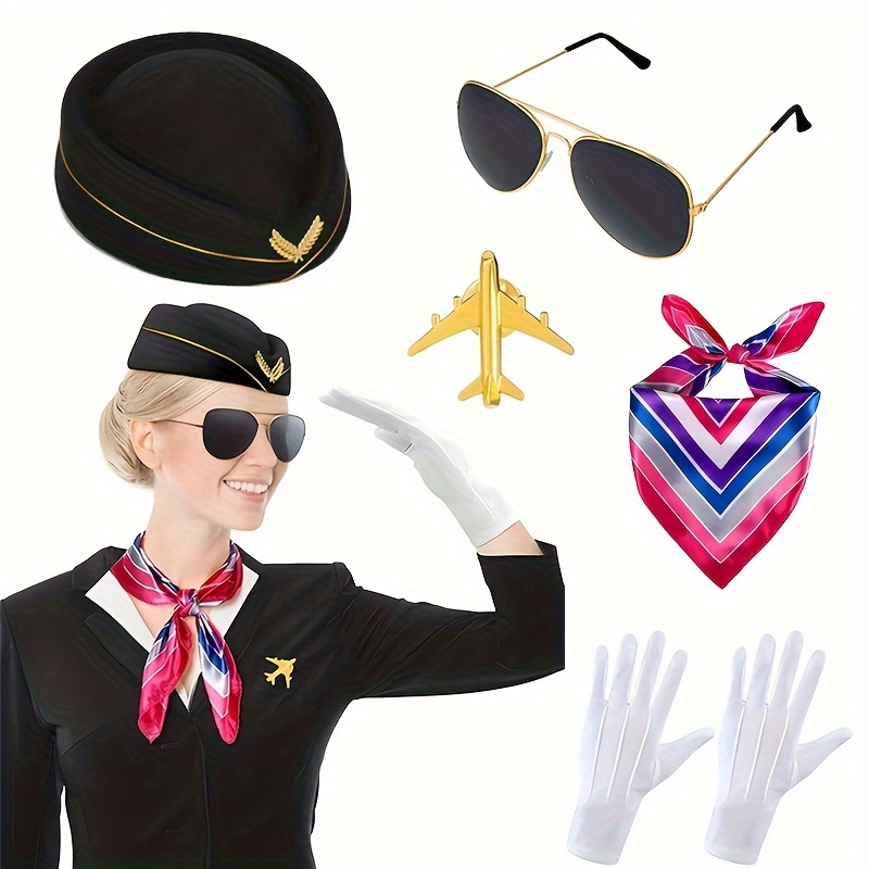 5pcs Costume Set For Women - Includes Hat, Fashion Glasses, Scarf & Gloves - Cosplay & Parties
5pcs Costume Set For Women - Includes Hat, Fashion Glasses, Scarf & Gloves - Cosplay & Parties