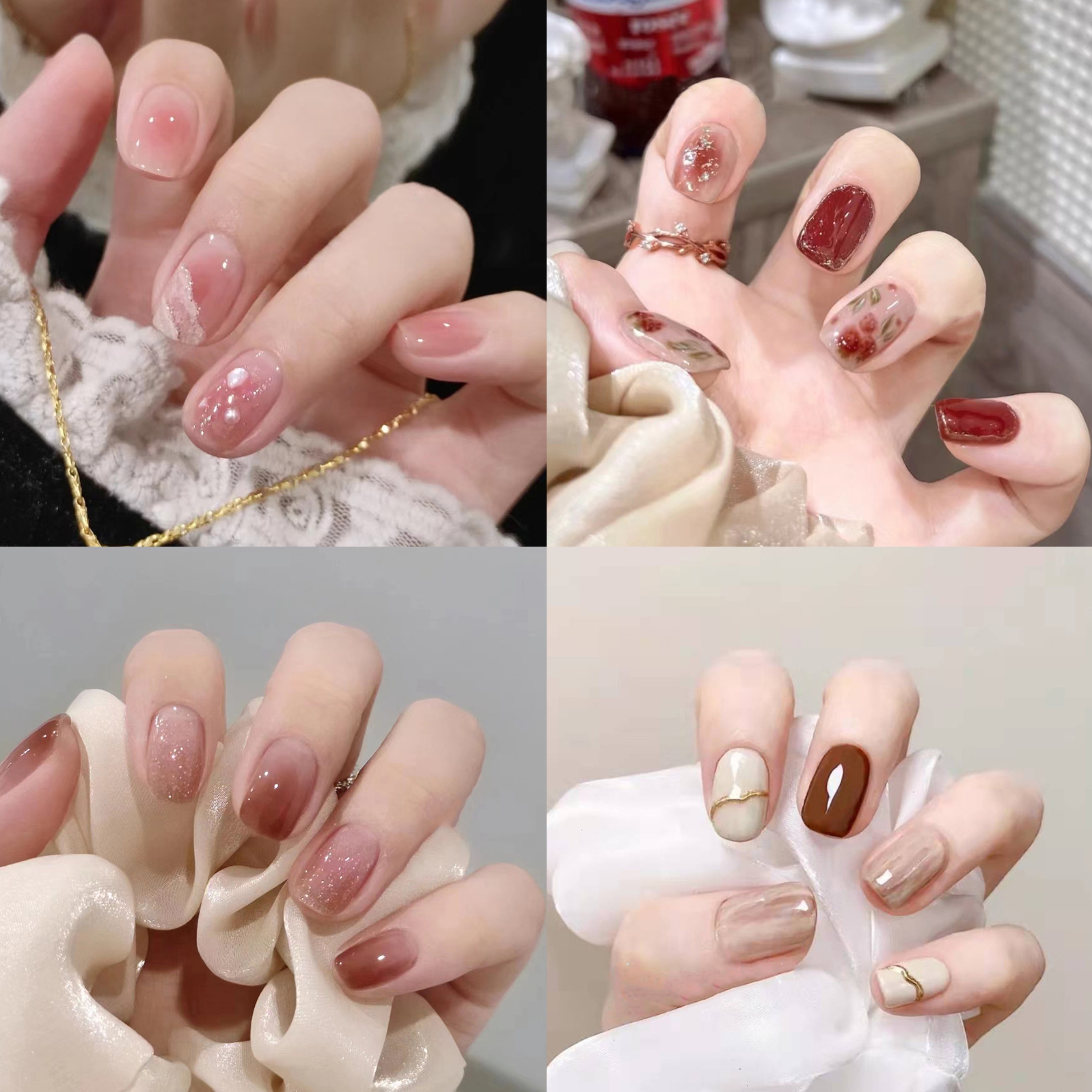 4-piece Set 96 Short Oval Press-on Nails With , Mixed Gradient And Ombre Patterns, Ice Transparent With , Nude Tone, And Pink Shades, Includes Jelly Glue And 4 Friction Strips For Women And Girls
4-piece Set 96 Short Oval Press-on Nails With , Mixed Gradient And Ombre Patterns, Ice Transparent With , Nude Tone, And Pink Shades, Includes Jelly Glue And 4 Friction Strips For Women And Girls