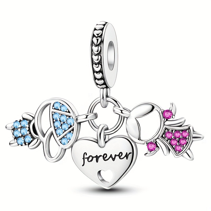 925 Sterling Silver Boy And Girl Lovers Pendant Charms Fit Original Bracelet Charm Beads Necklace Diy Jewelry Gift
925 Sterling Silver Boy And Girl Lovers Pendant Charms Fit Original Bracelet Charm Beads Necklace Diy Jewelry Gift