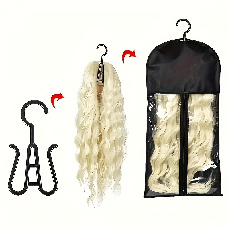 1pc Hair Extensions Storage Bag With Hanger Hair Extension Holder Wig Storage Bag Wig Bag Perfect For Travel
1pc Hair Extensions Storage Bag With Hanger Hair Extension Holder Wig Storage Bag Wig Bag Perfect For Travel