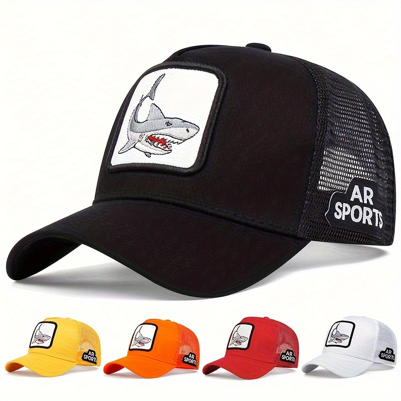 Men's Dolphin Embroidered Trucker Hat - Adjustable, Breathable, And Lightweight For Outdoor Activities
Men's Dolphin Embroidered Trucker Hat - Adjustable, Breathable, And Lightweight For Outdoor Activities