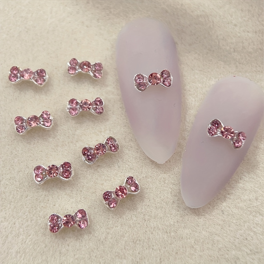 10pcs Sparkling Bow Nail Charms - & Alloy Diy Nail Art Decorations, Manicure Accessories, Nail Accessories
10pcs Sparkling Bow Nail Charms - & Alloy Diy Nail Art Decorations, Manicure Accessories, Nail Accessories