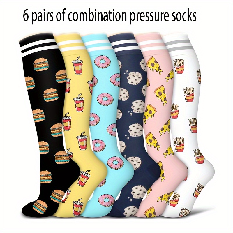 6 Pairs High- Sports Pressure Socks, Polyester Knit Fabric, Anti-slip Calf Socks For Running, Cycling,
6 Pairs High- Sports Pressure Socks, Polyester Knit Fabric, Anti-slip Calf Socks For Running, Cycling,