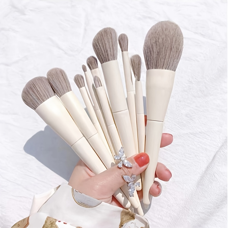 Makeup Brushes 10pcs Set Premium Synthetic Foundation Makeup Brushes Concealer Professional Makeup Brush Set (cream)
Makeup Brushes 10pcs Set Premium Synthetic Foundation Makeup Brushes Concealer Professional Makeup Brush Set (cream)