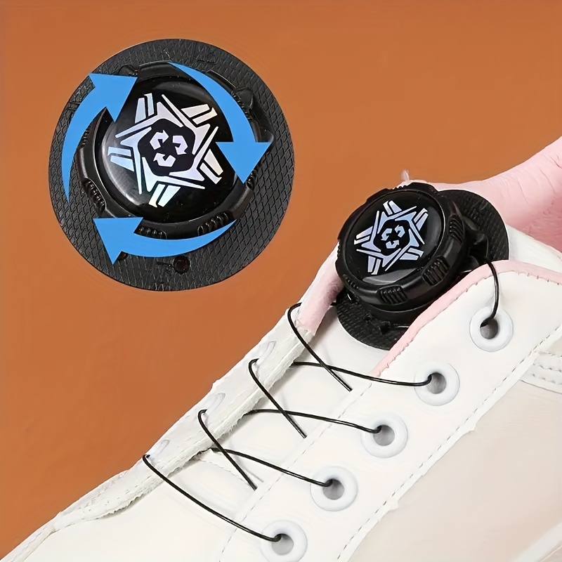 1 Pair No-tie Shoelace Buckles - Automatic Rotating Clips For Sneakers, Boots & Watches, Steel Wire, Outdoor Sports
1 Pair No-tie Shoelace Buckles - Automatic Rotating Clips For Sneakers, Boots & Watches, Steel Wire, Outdoor Sports
