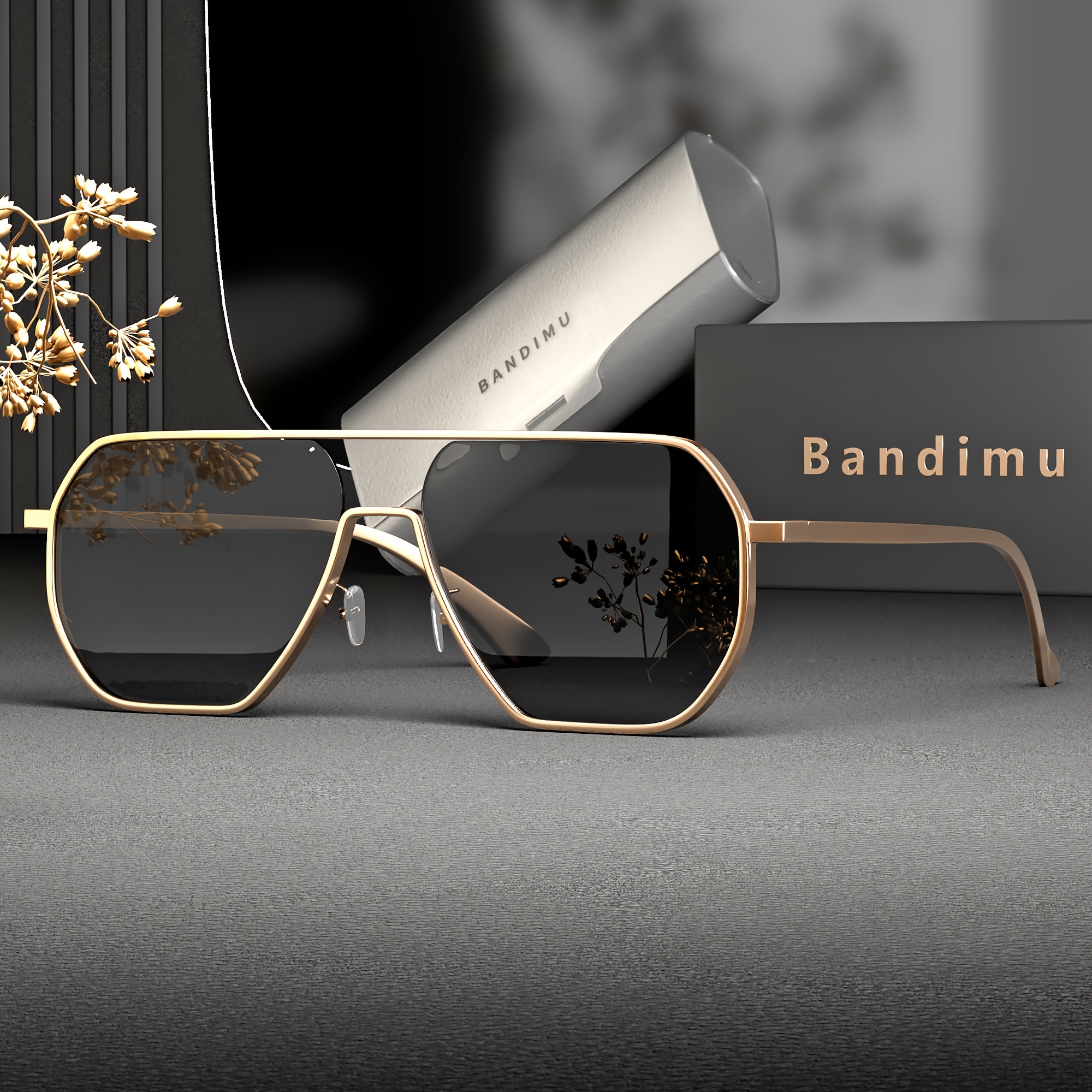 Bandimu Luxury Retro Fashion Glasses For Men - Fashionable Metal Frame, Uv Protection, Outdoor Cycling &
Bandimu Luxury Retro Fashion Glasses For Men - Fashionable Metal Frame, Uv Protection, Outdoor Cycling &