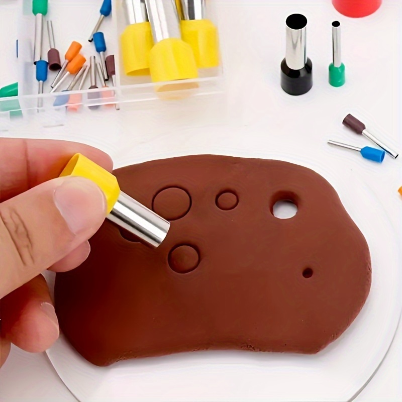 40pcs Mini Clay Cutter, Mold Ceramic Dot Baking Ring Mold Cutter Punch Tool For Clay Pottery Craft Handmade
40pcs Mini Clay Cutter, Mold Ceramic Dot Baking Ring Mold Cutter Punch Tool For Clay Pottery Craft Handmade