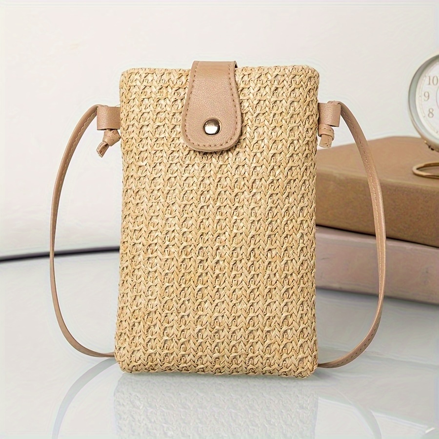 Fashion Woven Mini Crossbody Bag For Women, Stylish Casual Phone Purse, Perfect For Beach And Vacation
Fashion Woven Mini Crossbody Bag For Women, Stylish Casual Phone Purse, Perfect For Beach And Vacation
