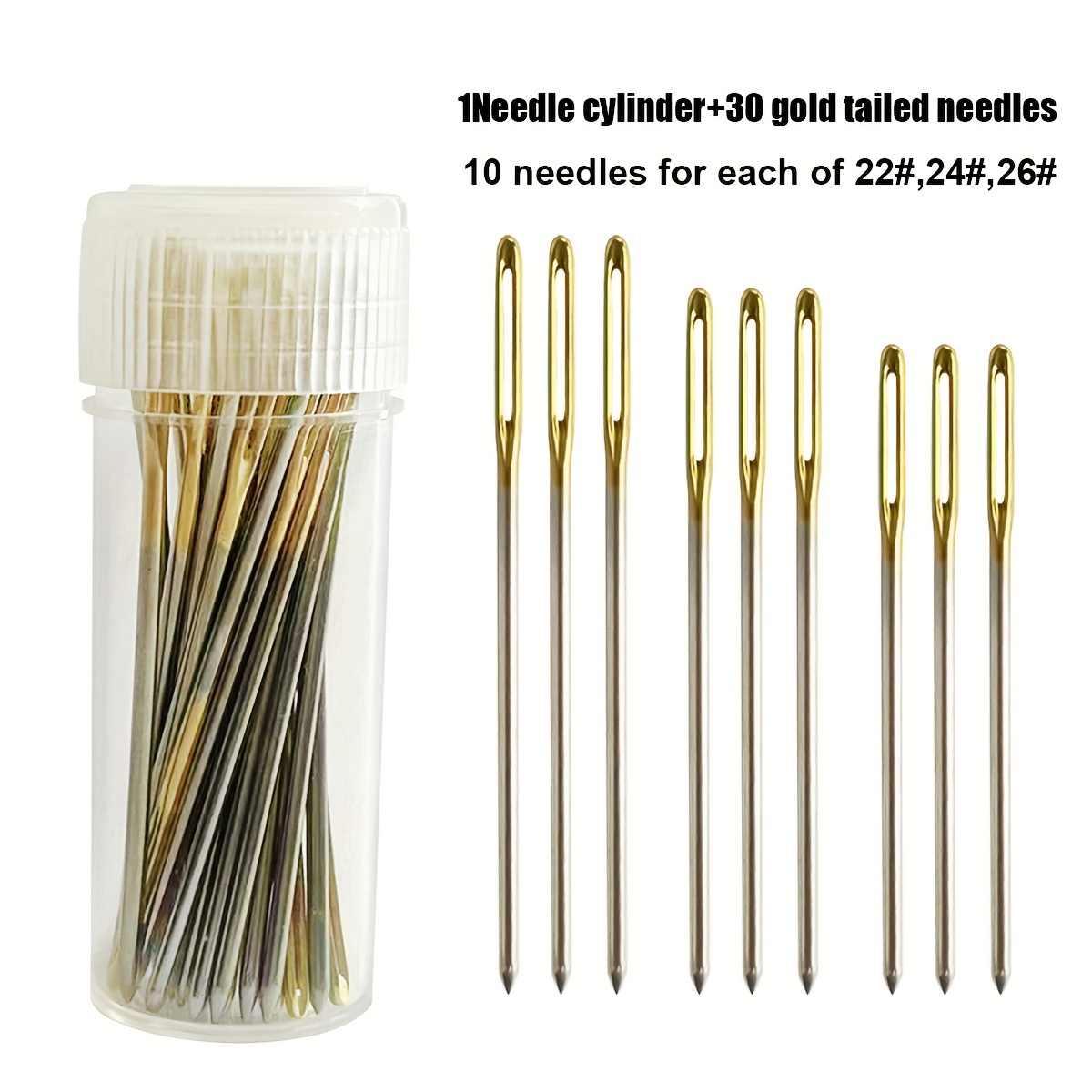 30pcs Stitch Needle Set With 3 Sizes, Including Needle Case And , Suitable For Handmade Diy Embroidery
30pcs Stitch Needle Set With 3 Sizes, Including Needle Case And , Suitable For Handmade Diy Embroidery