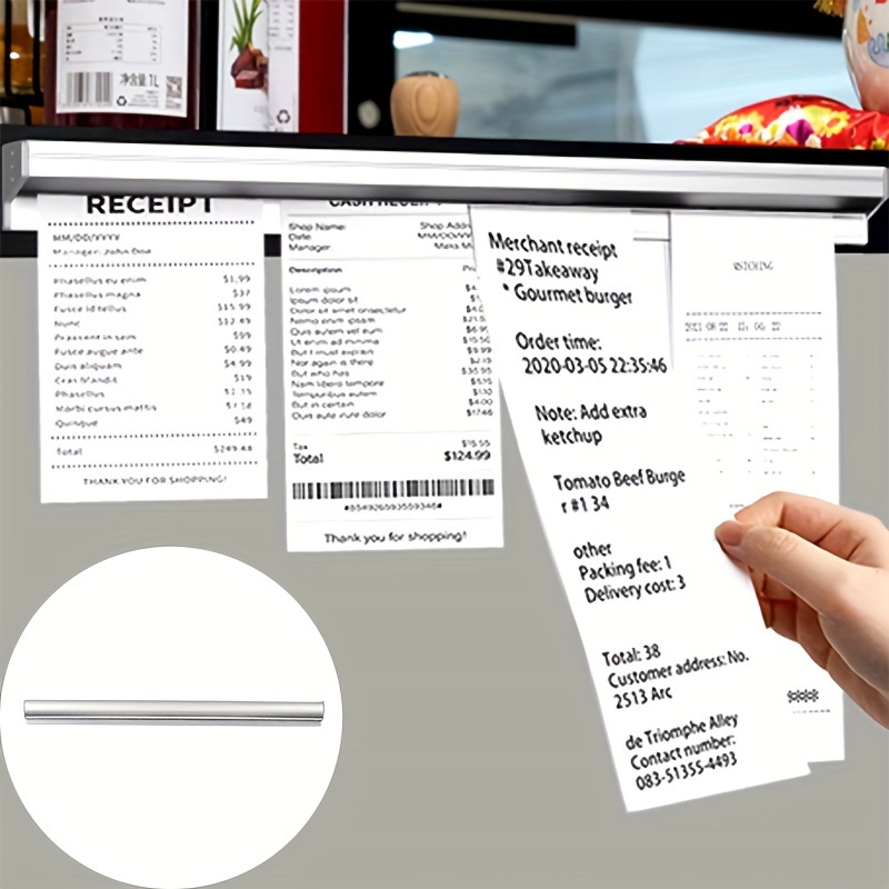 30cm Stainless Steel Restaurant Order Holder, Kitchen Order Ticket Holder, Wall Mount Receipt Slip Organizer For , Book, Check Presenter For Restaurant, Kitchen, And
30cm Stainless Steel Restaurant Order Holder, Kitchen Order Ticket Holder, Wall Mount Receipt Slip Organizer For , Book, Check Presenter For Restaurant, Kitchen, And