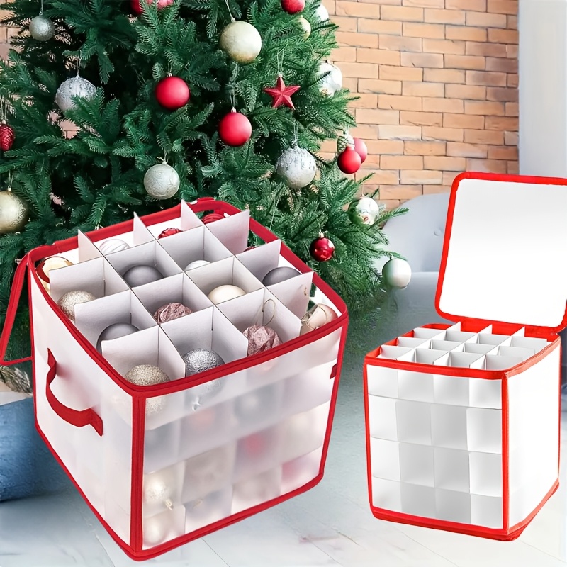 Christmas Ornament Storage Organizer, 64-compartment Decorative Holiday Ball , Seasonal Decoration Container, With No Electricity Required, Featherless Design For Storage
Christmas Ornament Storage Organizer, 64-compartment Decorative Holiday Ball , Seasonal Decoration Container, With No Electricity Required, Featherless Design For Storage