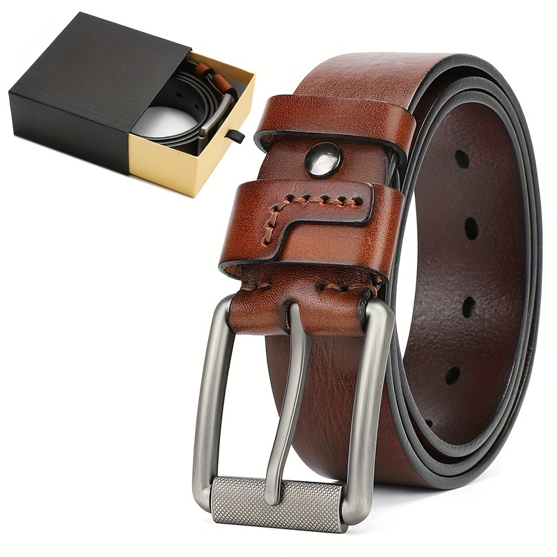 Leather Work Belt, Heavy Duty Double Full Grain Leather Belts For Men 1 1/2", Mens Casual Belts For Jeans
Leather Work Belt, Heavy Duty Double Full Grain Leather Belts For Men 1 1/2", Mens Casual Belts For Jeans