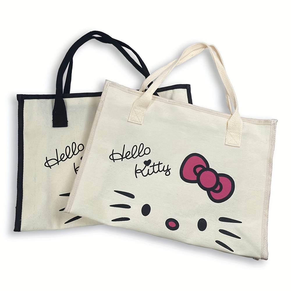 1 Pc Hello Kitty Canvas Tote Bag, Casual Style, Cute Cartoon Fashion Handbag For Women
1 Pc Hello Kitty Canvas Tote Bag, Casual Style, Cute Cartoon Fashion Handbag For Women