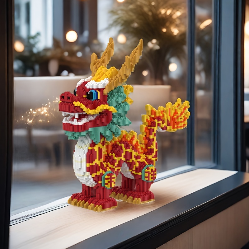 4400-piece Chinese Dragon Building Blocks Set - 11.8" High Difficulty Puzzle For Adults & Youngsters, Perfect For Christmas, Halloween, Easter, Valentine's, April Fool's, Mother's Day & Birthday Gifts
4400-piece Chinese Dragon Building Blocks Set - 11.8" High Difficulty Puzzle For Adults & Youngsters, Perfect For Christmas, Halloween, Easter, Valentine's, April Fool's, Mother's Day & Birthday Gifts