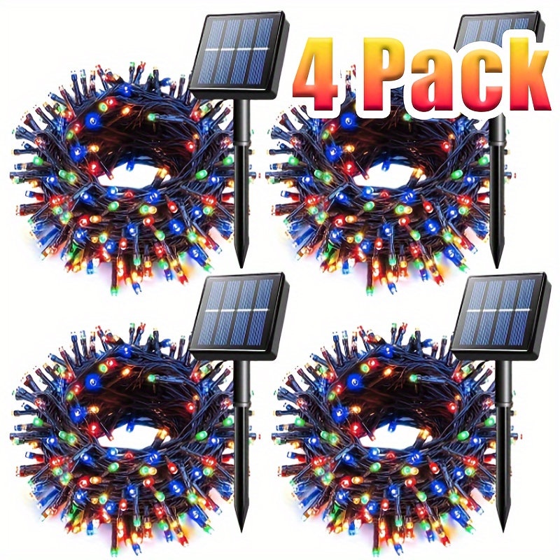 4-pack Solar String Lights, Extra-bright Solar Powered Lights, 8 Lights For Patio Wedding Decorations()
4-pack Solar String Lights, Extra-bright Solar Powered Lights, 8 Lights For Patio Wedding Decorations()