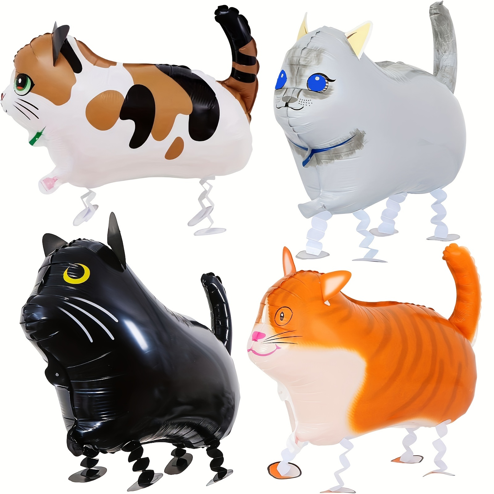 4pcs Walking Cat Balloons, Animal Pet Cat Balloons For Birthday Party, Cat Theme Birthday Party Decorations
4pcs Walking Cat Balloons, Animal Pet Cat Balloons For Birthday Party, Cat Theme Birthday Party Decorations