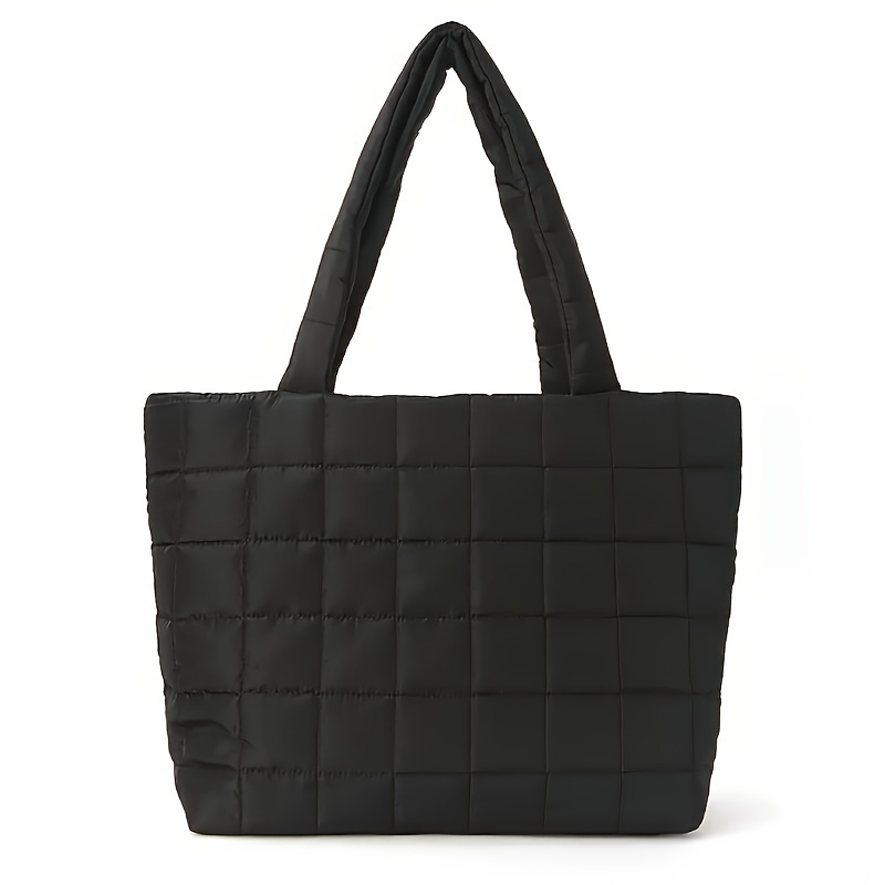 Large Capacity Quilted Tote Bag For Women - , Soft Puffer Design With Magnetic Closure, Polyester, Casual Shoulder & Handbag, Bag|stylish Grid Pattern|magnetic Closure Bag
Large Capacity Quilted Tote Bag For Women - , Soft Puffer Design With Magnetic Closure, Polyester, Casual Shoulder & Handbag, Bag|stylish Grid Pattern|magnetic Closure Bag