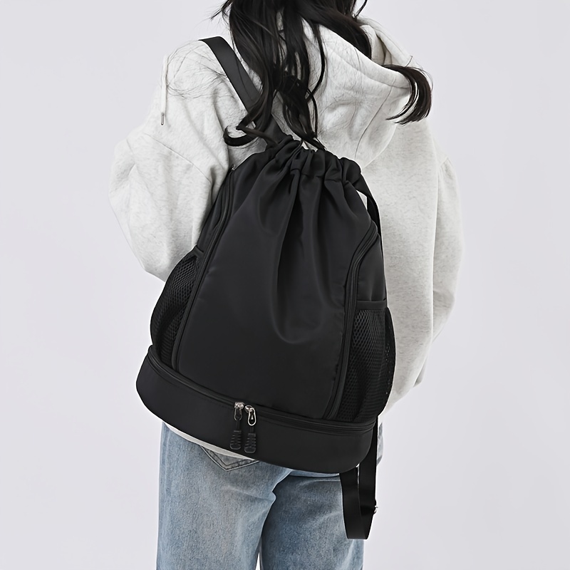 Waterproof Sports Backpack For Basketball, - Polyester With Pockets, Drawstring Closure, Black, Travel Outdoor, Hiking, Pouch
Waterproof Sports Backpack For Basketball, - Polyester With Pockets, Drawstring Closure, Black, Travel Outdoor, Hiking, Pouch