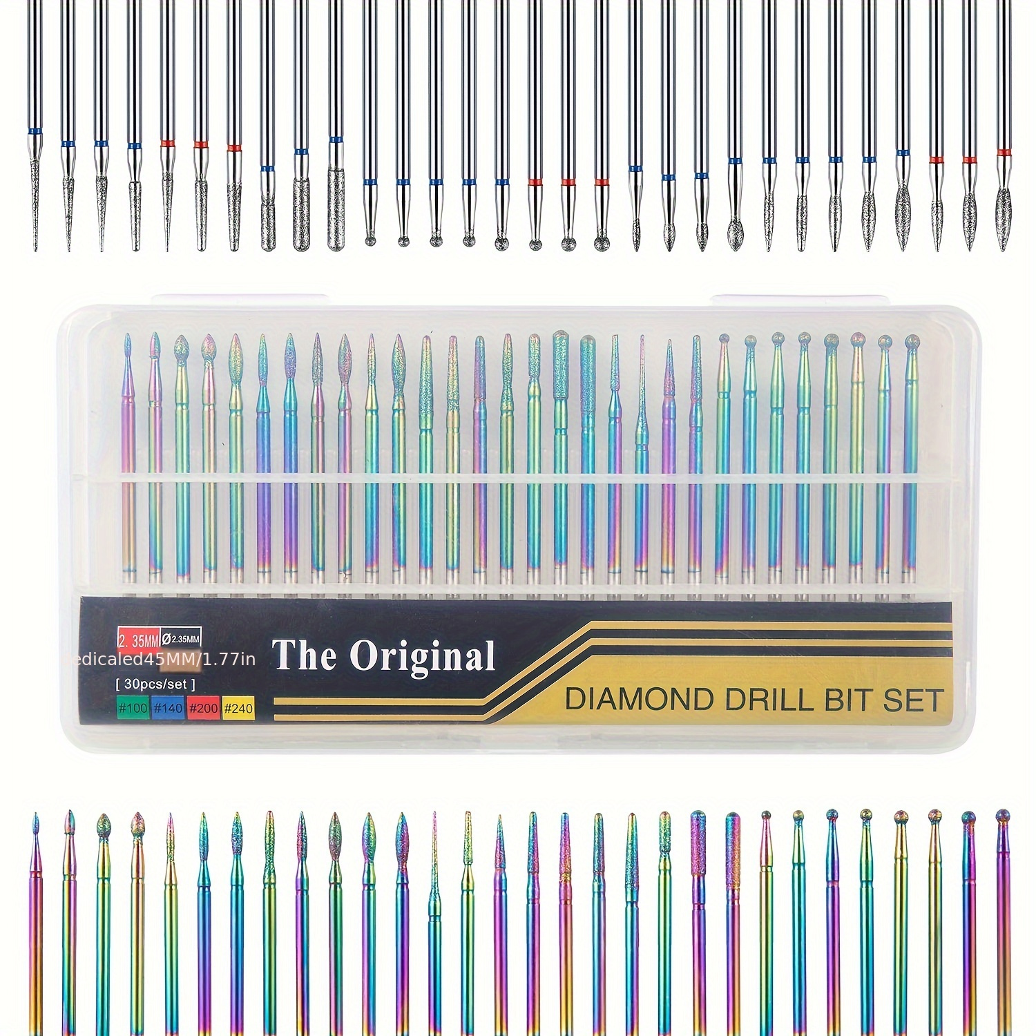 30pcs Drill Bits Set - Unscented, Universal Nail Drill Bits For Manicure And Pedicure, Dead Skin And Cuticle Removal
30pcs Drill Bits Set - Unscented, Universal Nail Drill Bits For Manicure And Pedicure, Dead Skin And Cuticle Removal