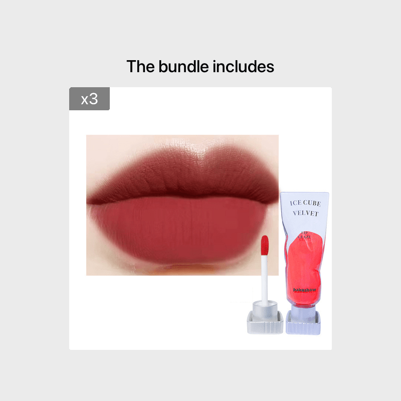 Color Lip Glaze Semi Matte Velvet Texture Long Lasting Lip Gloss