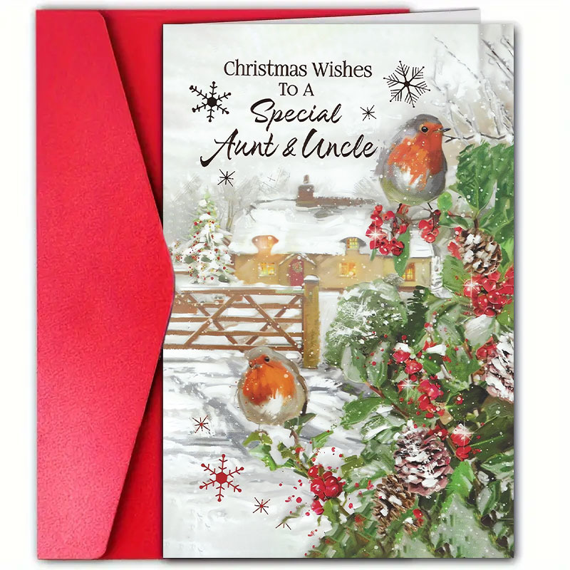 Christmas Greeting Card For Aunt & - Holidays, New Year & , Includes Envelope (4.7"x7"), Best For Christmas
Christmas Greeting Card For Aunt & - Holidays, New Year & , Includes Envelope (4.7"x7"), Best For Christmas