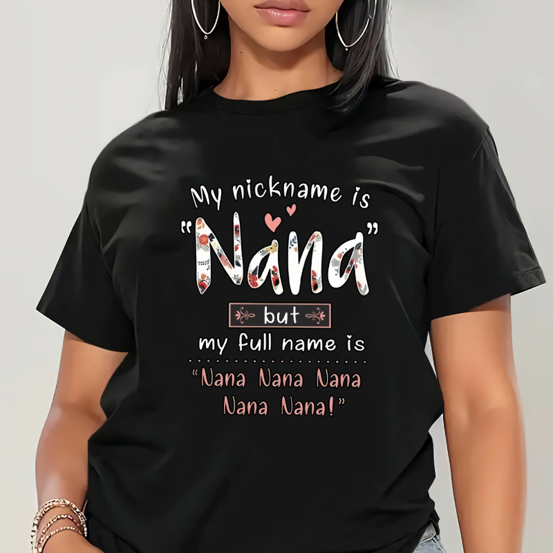 Summer, Plus Size Letter Print T-shirt, Casual Crew Neck Short Sleeve T-shirt, Women's Plus Size Clothing
Summer, Plus Size Letter Print T-shirt, Casual Crew Neck Short Sleeve T-shirt, Women's Plus Size Clothing