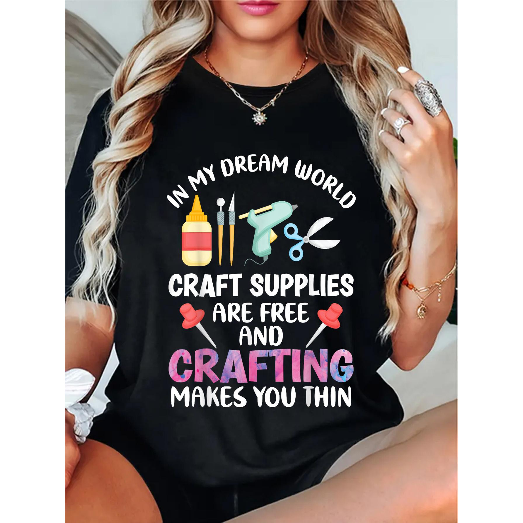 Men's 100% Cotton "in My " Crafting Tee - Humorous & Print, Casual Round Neck, Short Sleeve T-shirt For Crafters, Machine Washable, Cotton T Shirts
Men's 100% Cotton "in My " Crafting Tee - Humorous & Print, Casual Round Neck, Short Sleeve T-shirt For Crafters, Machine Washable, Cotton T Shirts