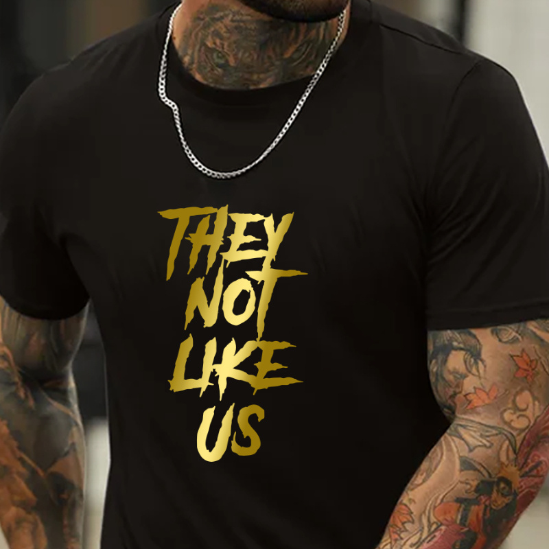 1pc Men's Casual Crew Neck T-shirt With " Not " Print, Polyester Knit Fabric With Slight Stretch, Regular Fit For Summer
1pc Men's Casual Crew Neck T-shirt With " Not " Print, Polyester Knit Fabric With Slight Stretch, Regular Fit For Summer