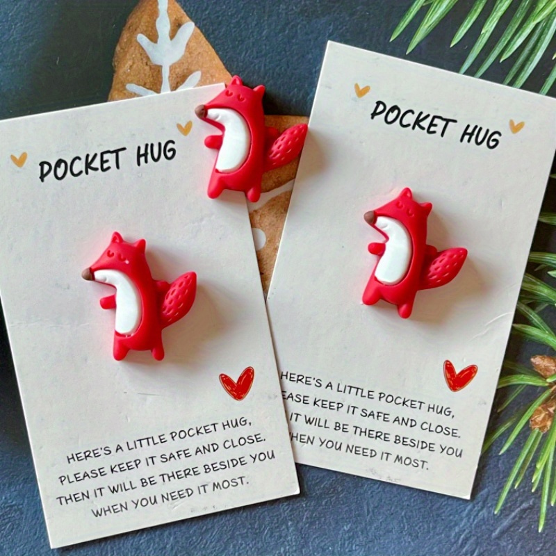3d Fox Pocket Hug Card - Christmas, Birthdays, Weddings & More | Unique Resin Animal Greeting With Encouragement | & Teens
3d Fox Pocket Hug Card - Christmas, Birthdays, Weddings & More | Unique Resin Animal Greeting With Encouragement | & Teens