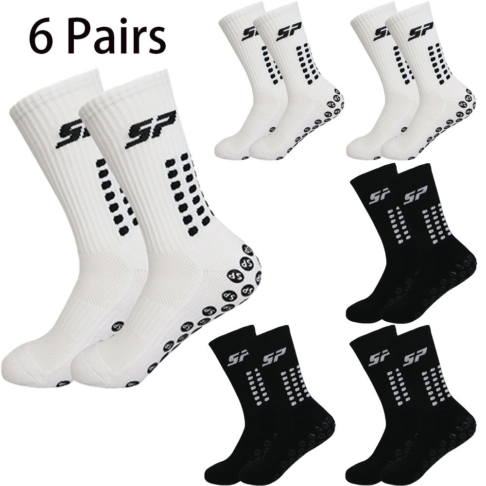 6 paires de chaussettes de football mi-hautes antidérapantes respirantes à fond éponge assorties pour la
6 paires de chaussettes de football mi-hautes antidérapantes respirantes à fond éponge assorties pour la