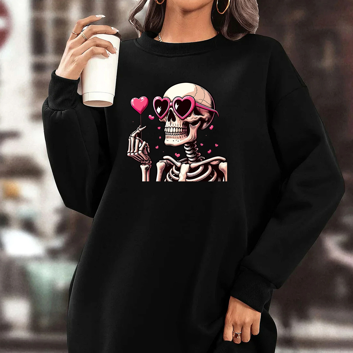 's Plus Size Long Sweatshirt Skull And , Pullover , , , , For , Hem, H-, Regular Sleeves, /
's Plus Size Long Sweatshirt Skull And , Pullover , , , , For , Hem, H-, Regular Sleeves, /