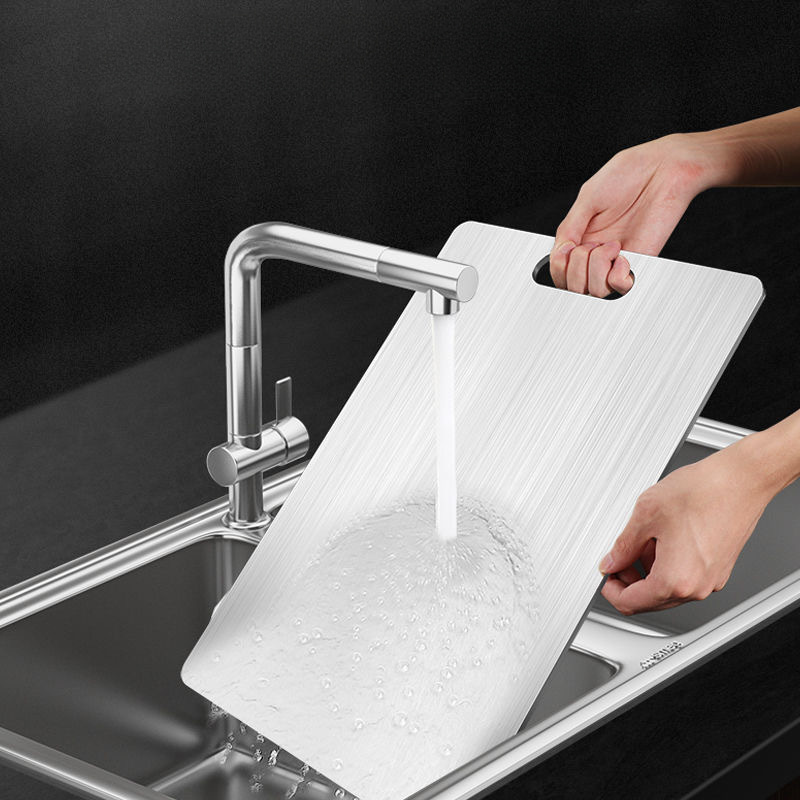 Stainless Steel Cutting Board Cutting Board Kitchen Multifunctional Double-sided Cutting Board Thickened Cutting Board Wholesale
Stainless Steel Cutting Board Cutting Board Kitchen Multifunctional Double-sided Cutting Board Thickened Cutting Board Wholesale