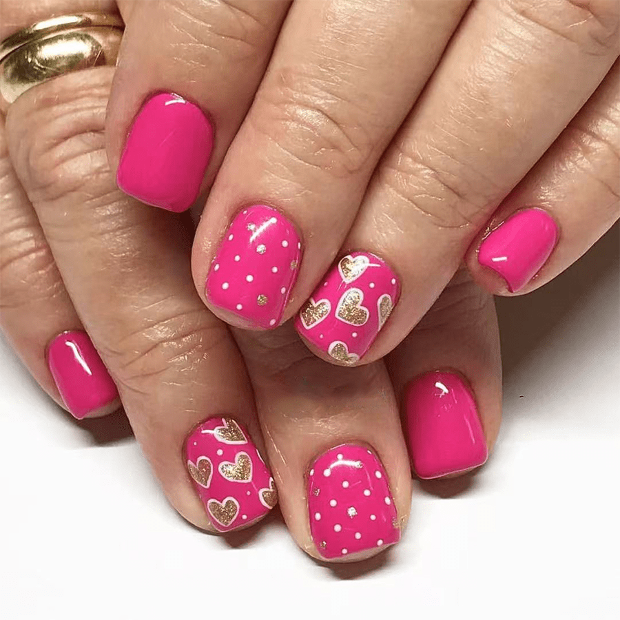 24pcs Short Press-on Nails Set, With & Polka , Reusable False Nails For Women And Girls, Valentine's Day Nail Art C743
24pcs Short Press-on Nails Set, With & Polka , Reusable False Nails For Women And Girls, Valentine's Day Nail Art C743