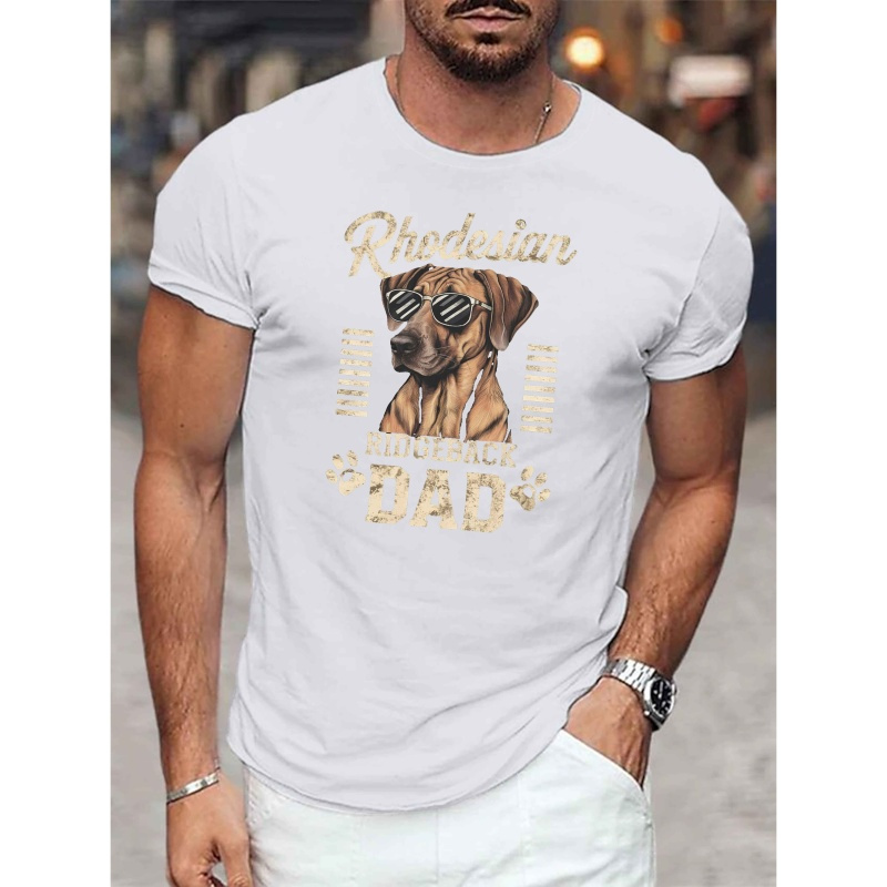 Men's Casual Short Sleeve T-shirt With Dog In Fashion Glasses Print, Summer Polyester Tee Shirt
Men's Casual Short Sleeve T-shirt With Dog In Fashion Glasses Print, Summer Polyester Tee Shirt