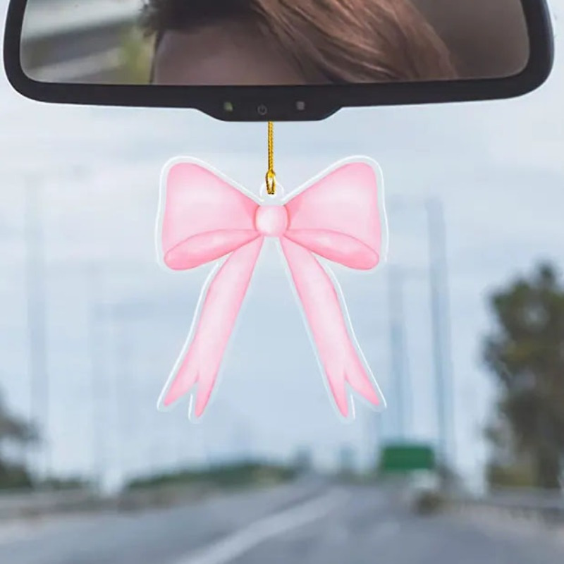 1pc Acrylic Bow Ornament - Car Mirror Hanging Decor, Christmas Tree Decoration, Cute Gift Idea
1pc Acrylic Bow Ornament - Car Mirror Hanging Decor, Christmas Tree Decoration, Cute Gift Idea