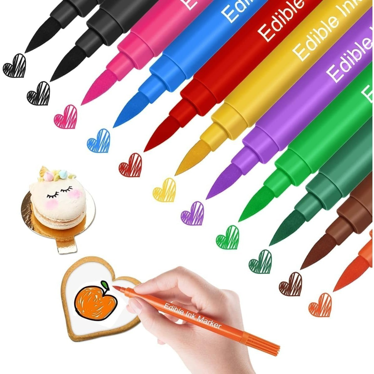 10pcs Quick-drying Markers, Fine & Tips, Plastic Material, For Cookie Decorating, Diy Cake Frosting, Baking Party Supplies, Christmas & , Cookie Decorating Supplies
10pcs Quick-drying Markers, Fine & Tips, Plastic Material, For Cookie Decorating, Diy Cake Frosting, Baking Party Supplies, Christmas & , Cookie Decorating Supplies