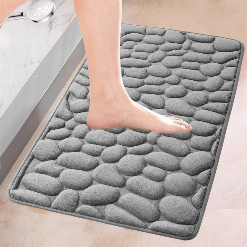 Foam Bath Mat, Stone Pattern, Fleece, , 560gsm Weight, Oblong Backing, For Bathroom, Bedroom, Hallway, Kitchen, - 1pc
Foam Bath Mat, Stone Pattern, Fleece, , 560gsm Weight, Oblong Backing, For Bathroom, Bedroom, Hallway, Kitchen, - 1pc