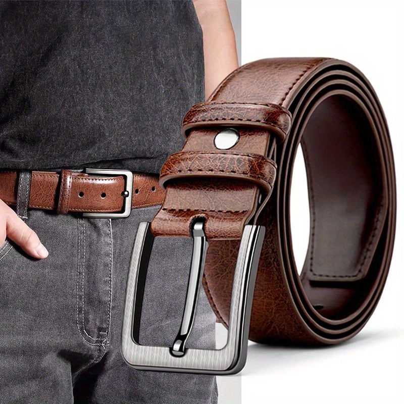 Ckiruv Men's Belt With Alloy – Fashionable Leather Belts For Jeans And Dress Pants, Suitable For Business And Casual Wear, Square Button, Gift For Father's Day/halloween/christmas
Ckiruv Men's Belt With Alloy – Fashionable Leather Belts For Jeans And Dress Pants, Suitable For Business And Casual Wear, Square Button, Gift For Father's Day/halloween/christmas